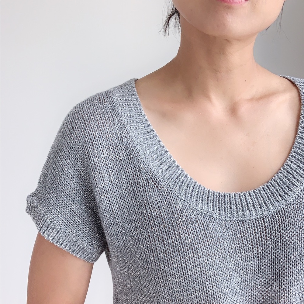 Banana Republic Glitter metallic Knitted Top - Picture 5 of 8